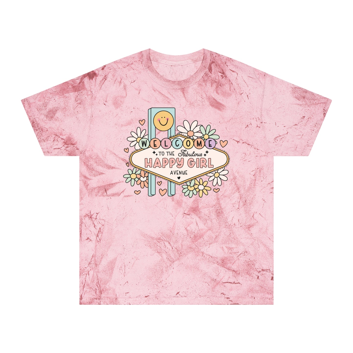 Happy Girl Unisex Color Blast T-Shirt