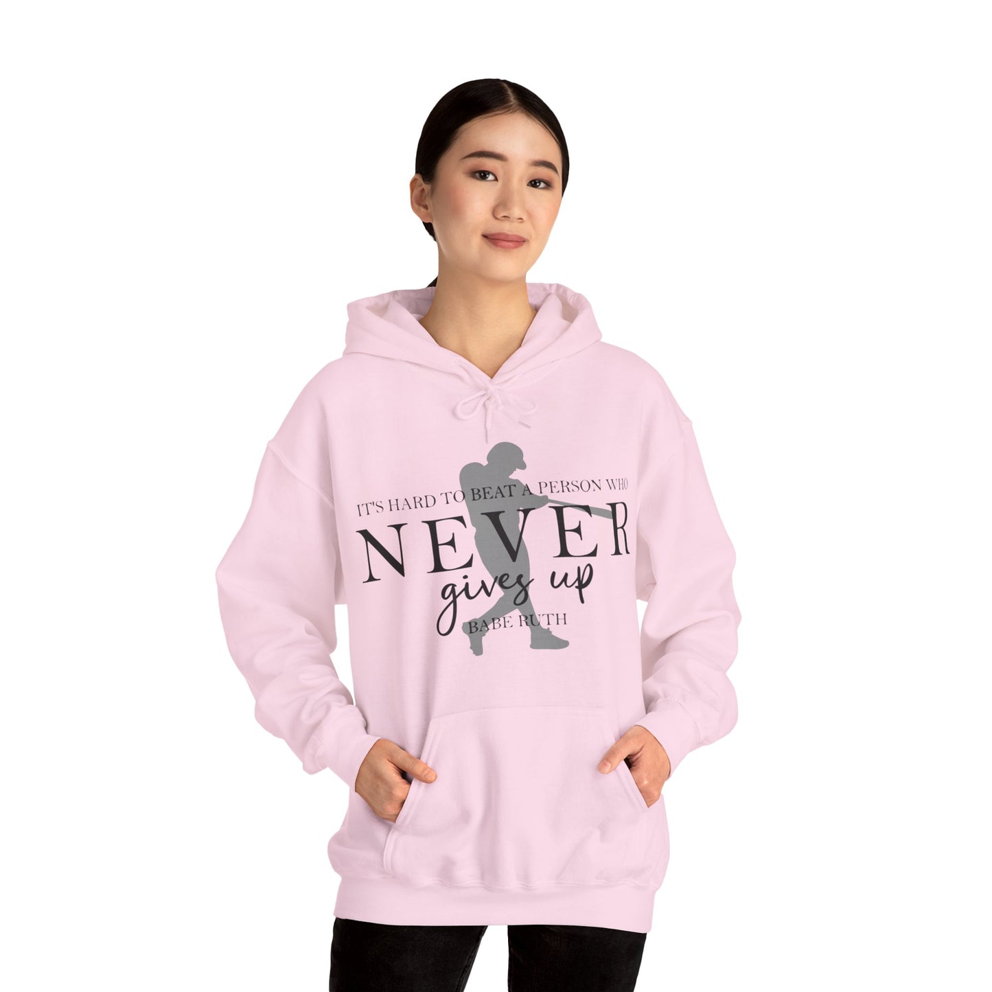 Never Give Up Unisex Heavy Blend™ Hooded Sweatshirt