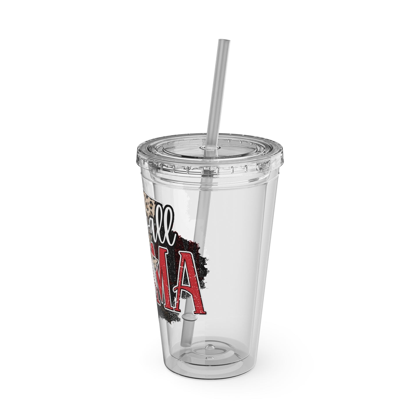 Baseball Mama Sunsplash Tumbler with Straw, 16oz