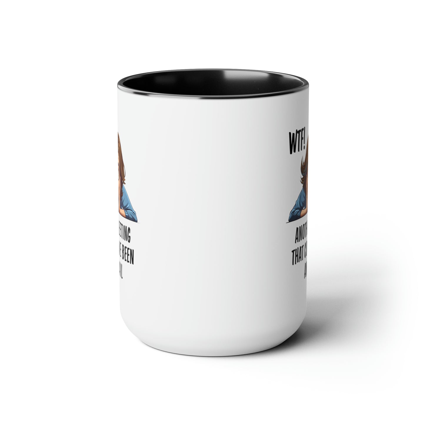 Another Meeting Two-Tone Coffee Mugs, 15oz