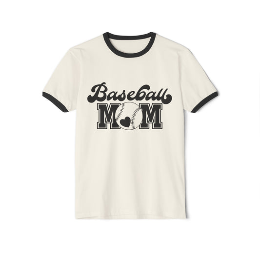 Baseball Mom Unisex Cotton Ringer T-Shirt