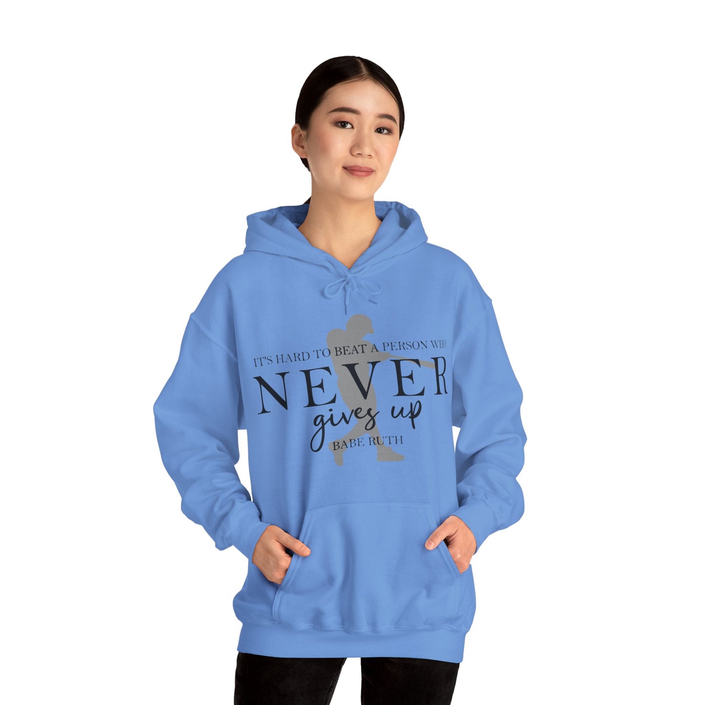 Never Give Up Unisex Heavy Blend™ Hooded Sweatshirt