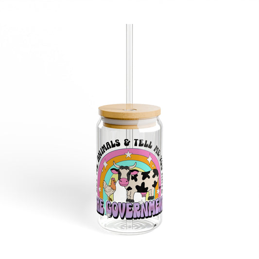 Buy Me Animals Sipper Glass, 16oz