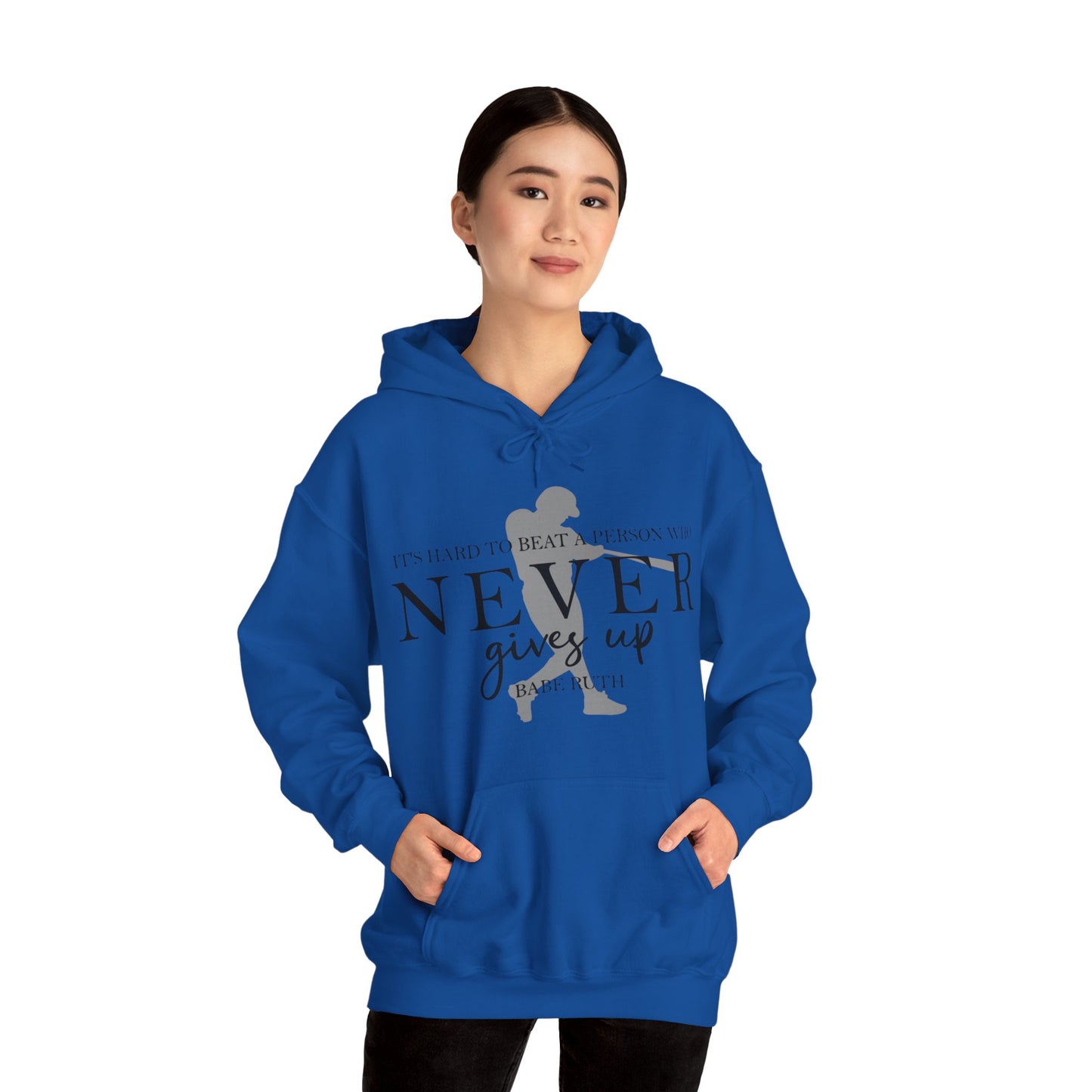 Never Give Up Unisex Heavy Blend™ Hooded Sweatshirt