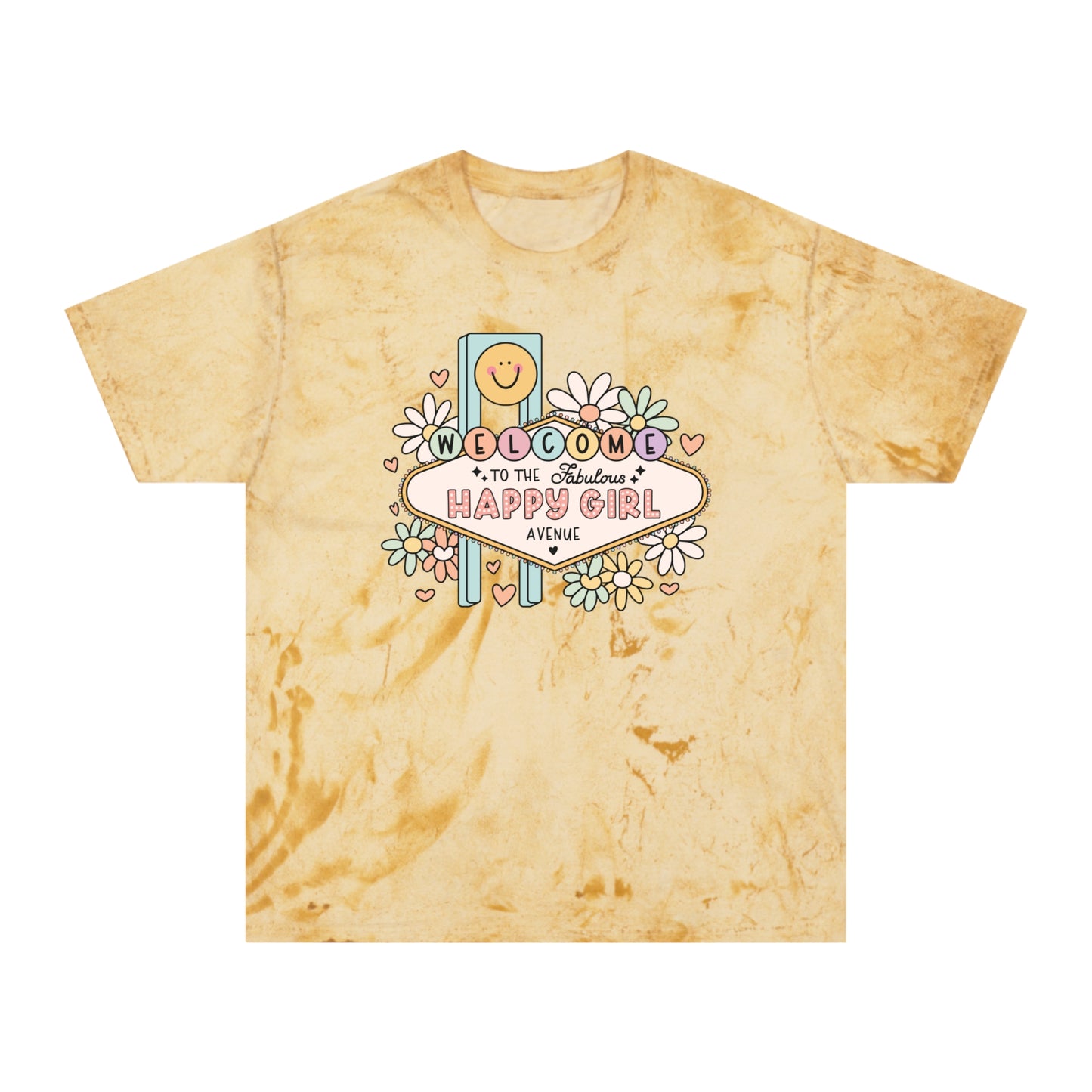 Happy Girl Unisex Color Blast T-Shirt