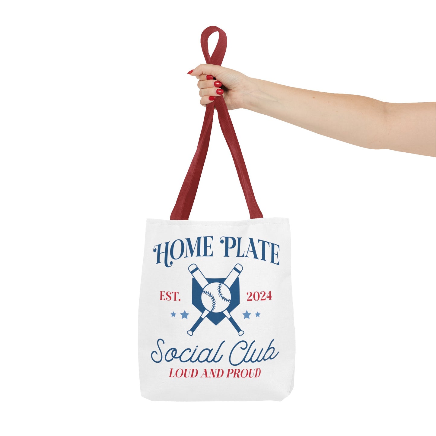 Home Plate Social Club Tote Bag (AOP)