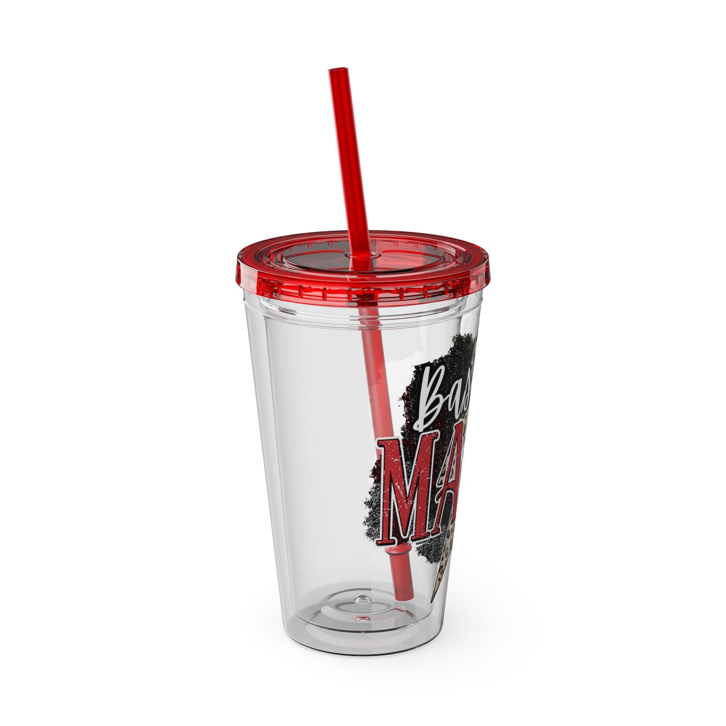 Baseball Mama Sunsplash Tumbler with Straw, 16oz