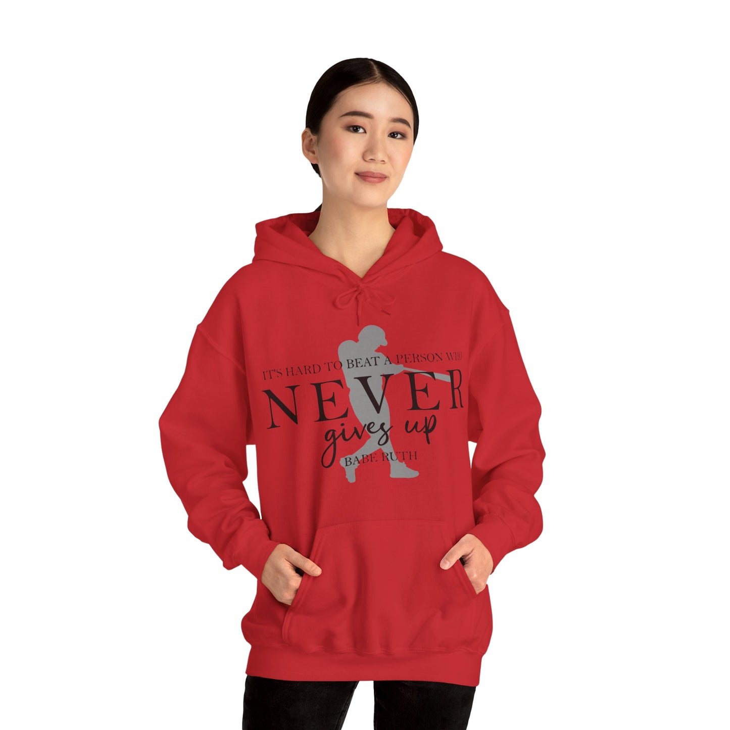 Never Give Up Unisex Heavy Blend™ Hooded Sweatshirt