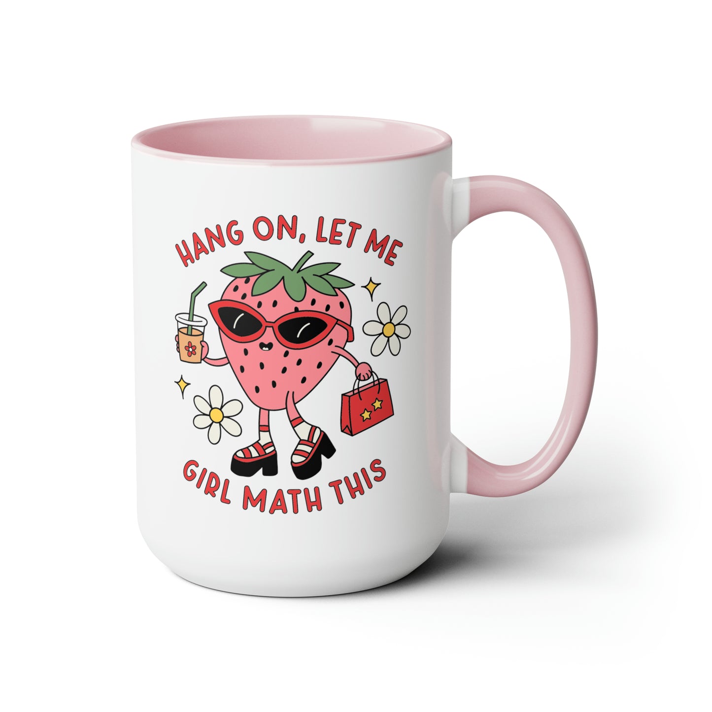 GIRL Math Two-Tone Coffee Mugs, 15oz