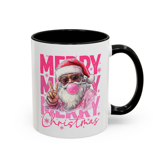 Merry Christmas Santa Accent Coffee Mug (11, 15oz)