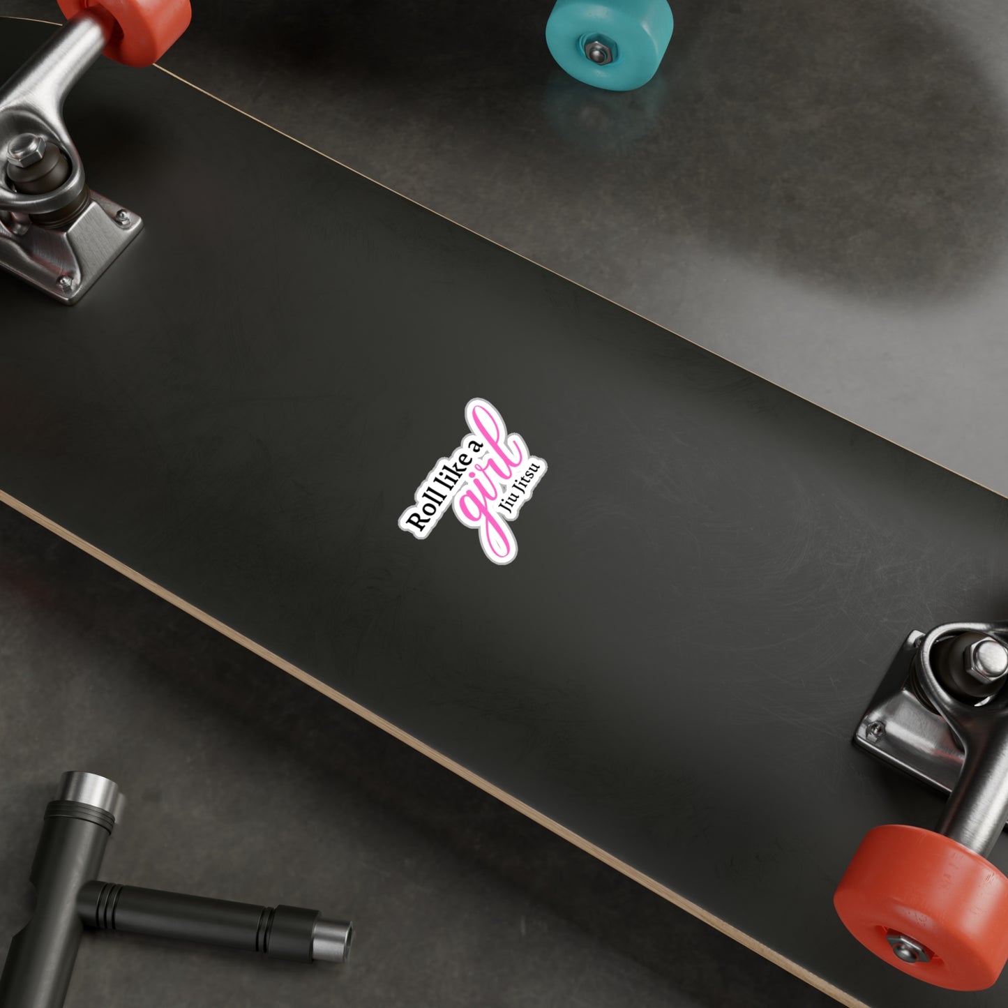 Roll Like A Girl Kiss-Cut Vinyl Decals