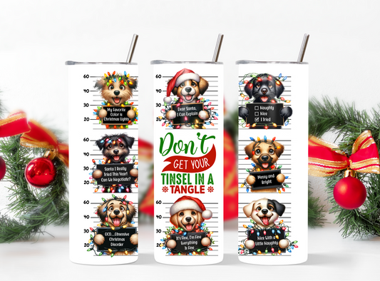 Christmas Dogs Tumbler