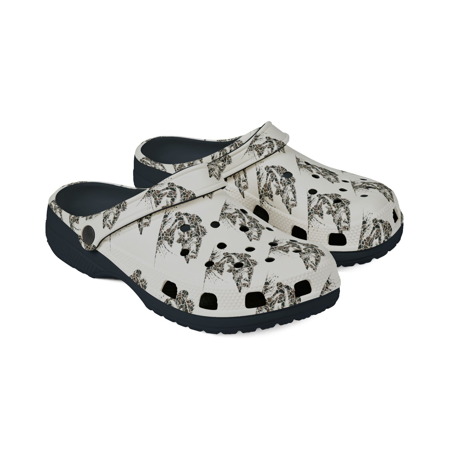 Camo Fish EVA Foam Rubber Shoes (AOP)