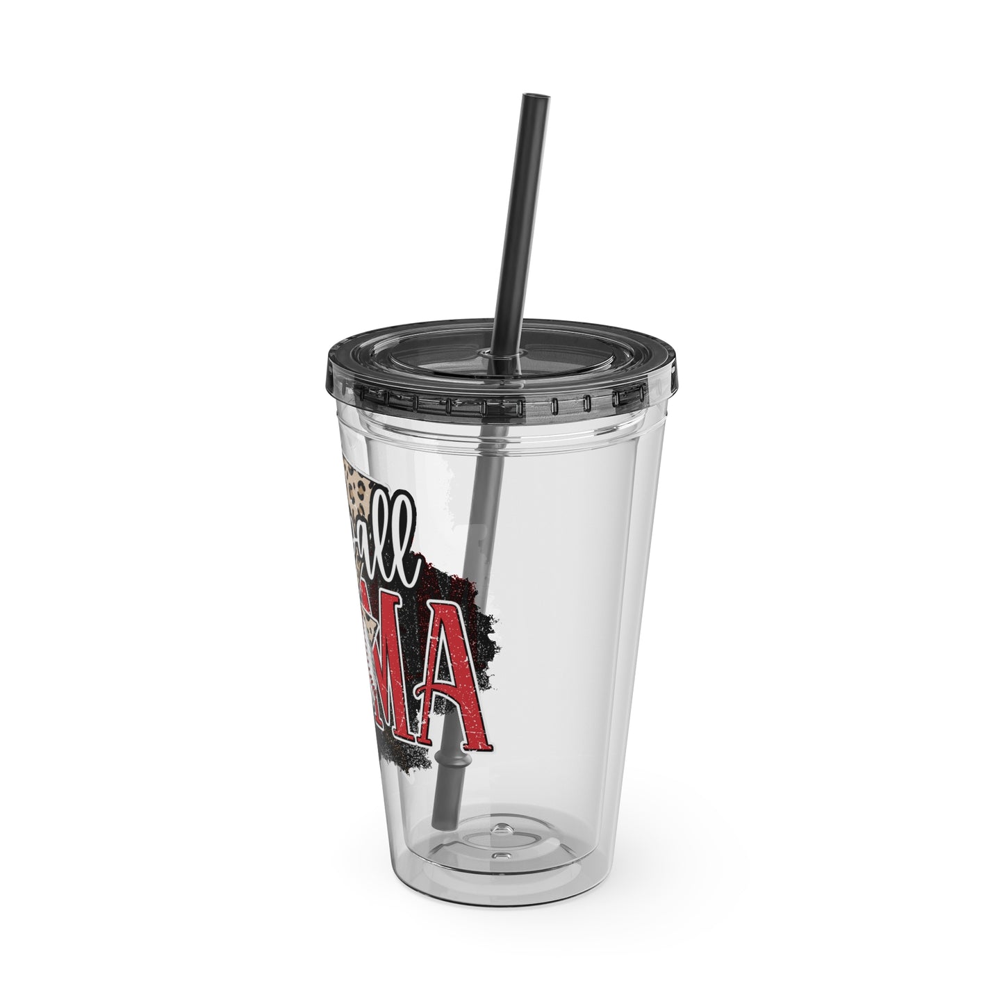 Baseball Mama Sunsplash Tumbler with Straw, 16oz