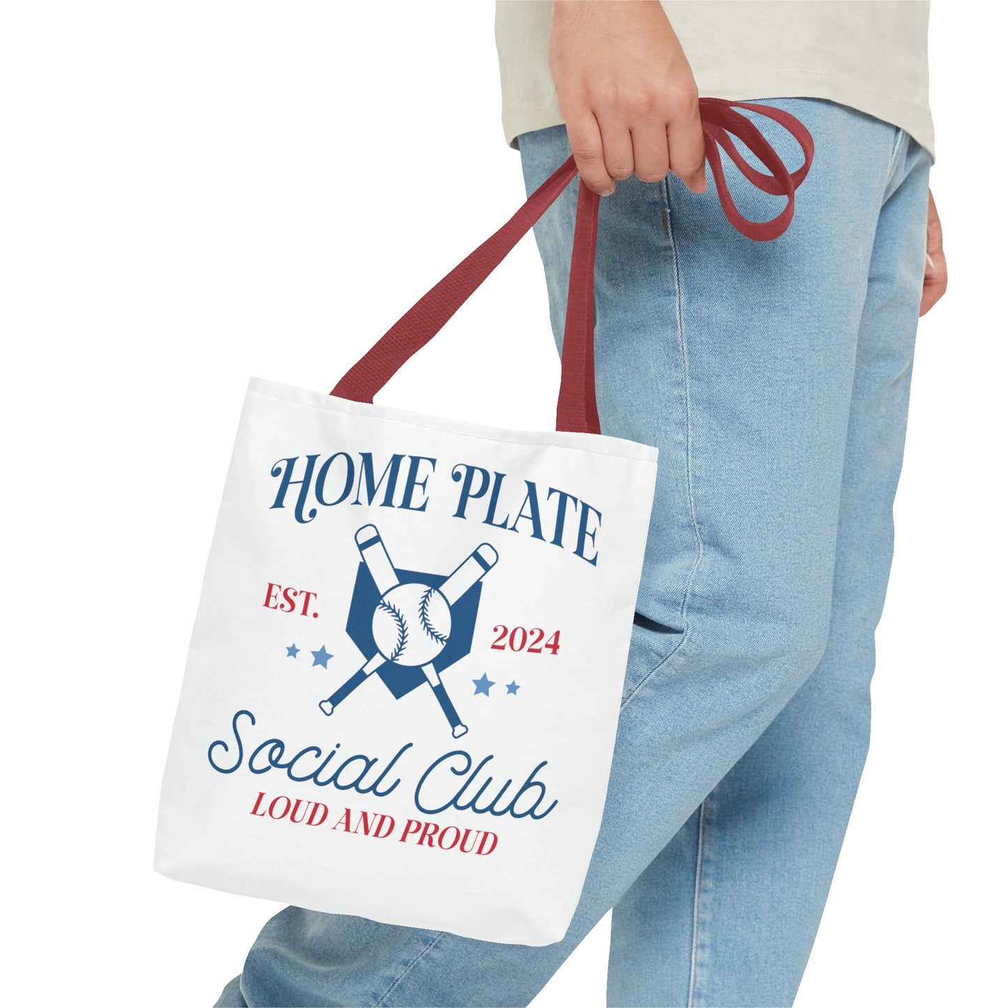 Home Plate Social Club Tote Bag (AOP)