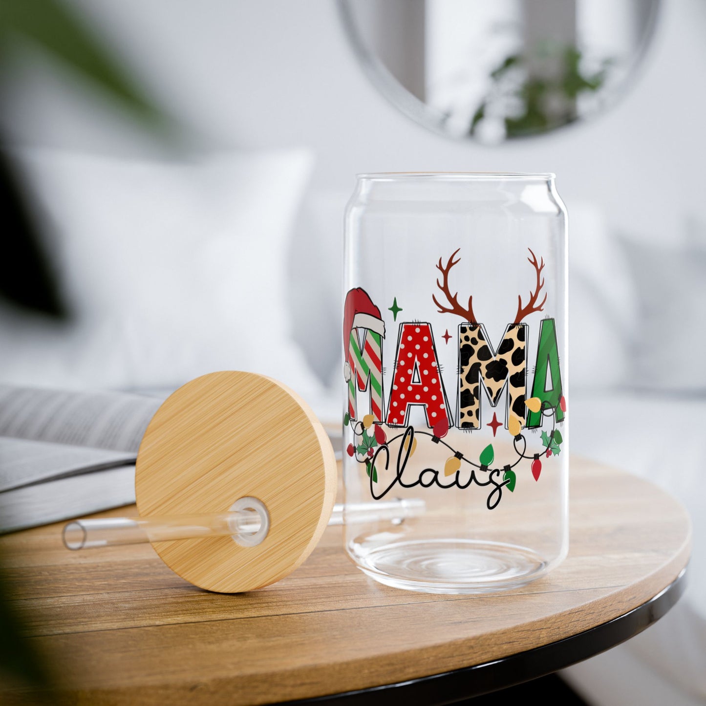 Mama Clause Sipper Glass, 16oz