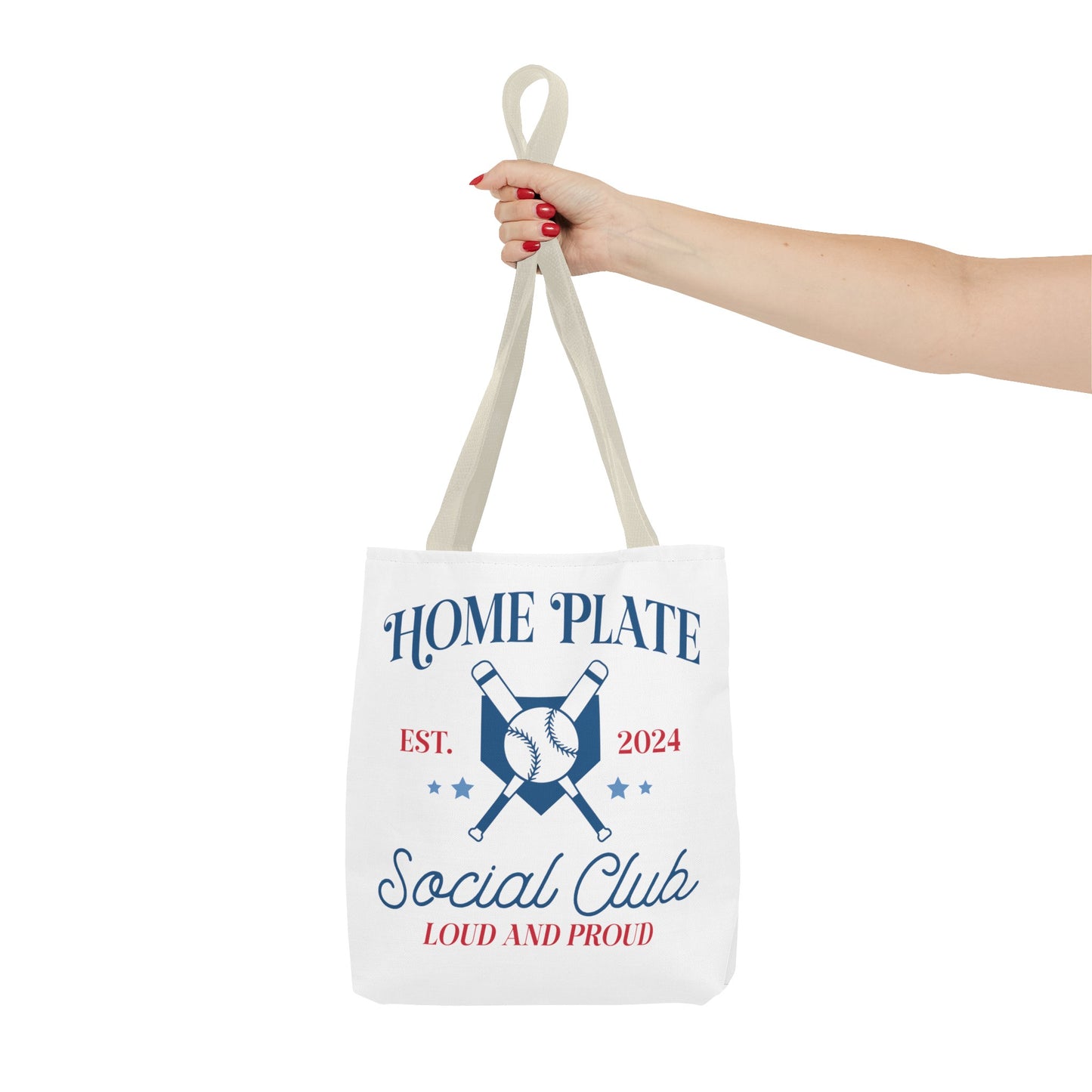 Home Plate Social Club Tote Bag (AOP)