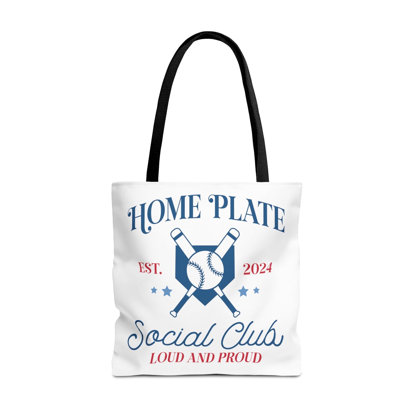 Home Plate Social Club Tote Bag (AOP)