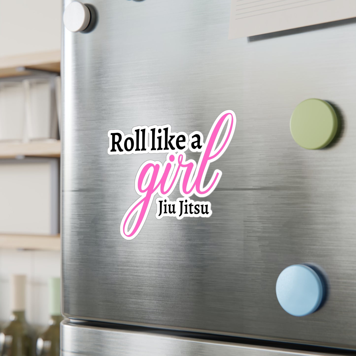 Roll Like A Girl Kiss-Cut Vinyl Decals