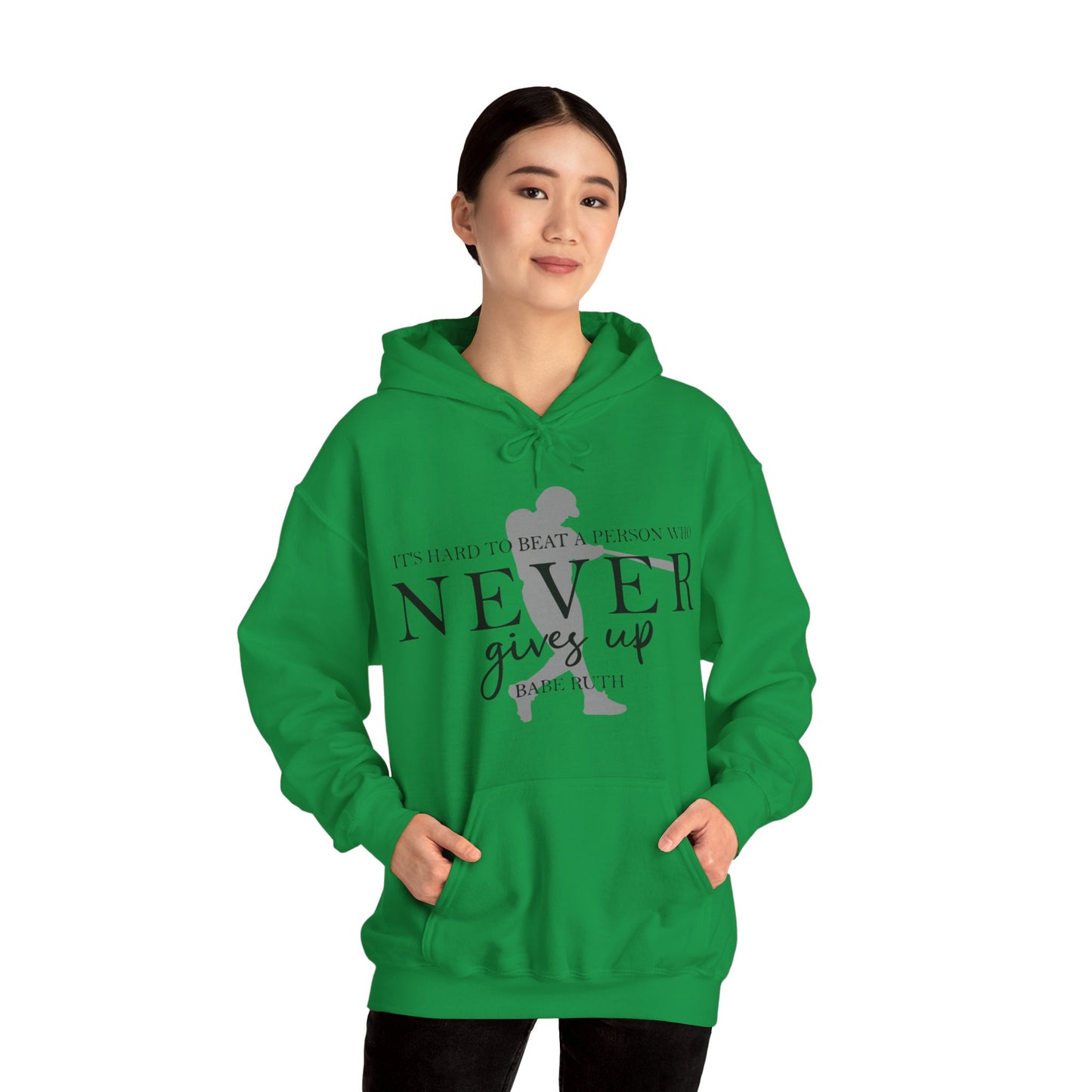 Never Give Up Unisex Heavy Blend™ Hooded Sweatshirt