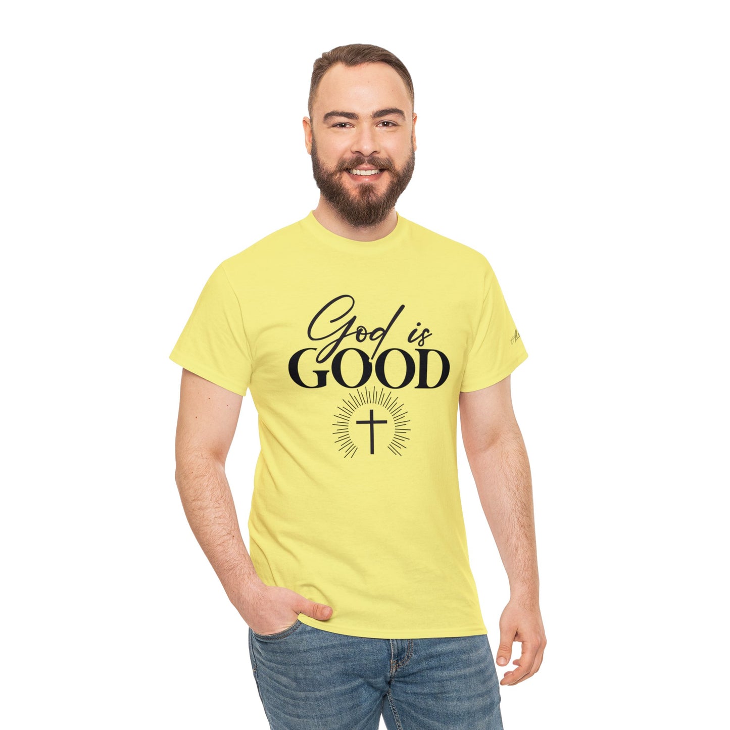 God is Good Unisex Heavy Cotton Tee