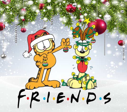 Garfield Friends Christmas Tumbler