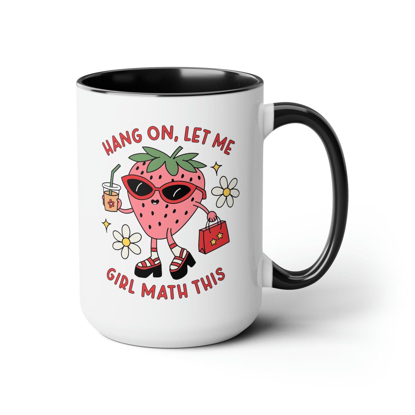 GIRL Math Two-Tone Coffee Mugs, 15oz