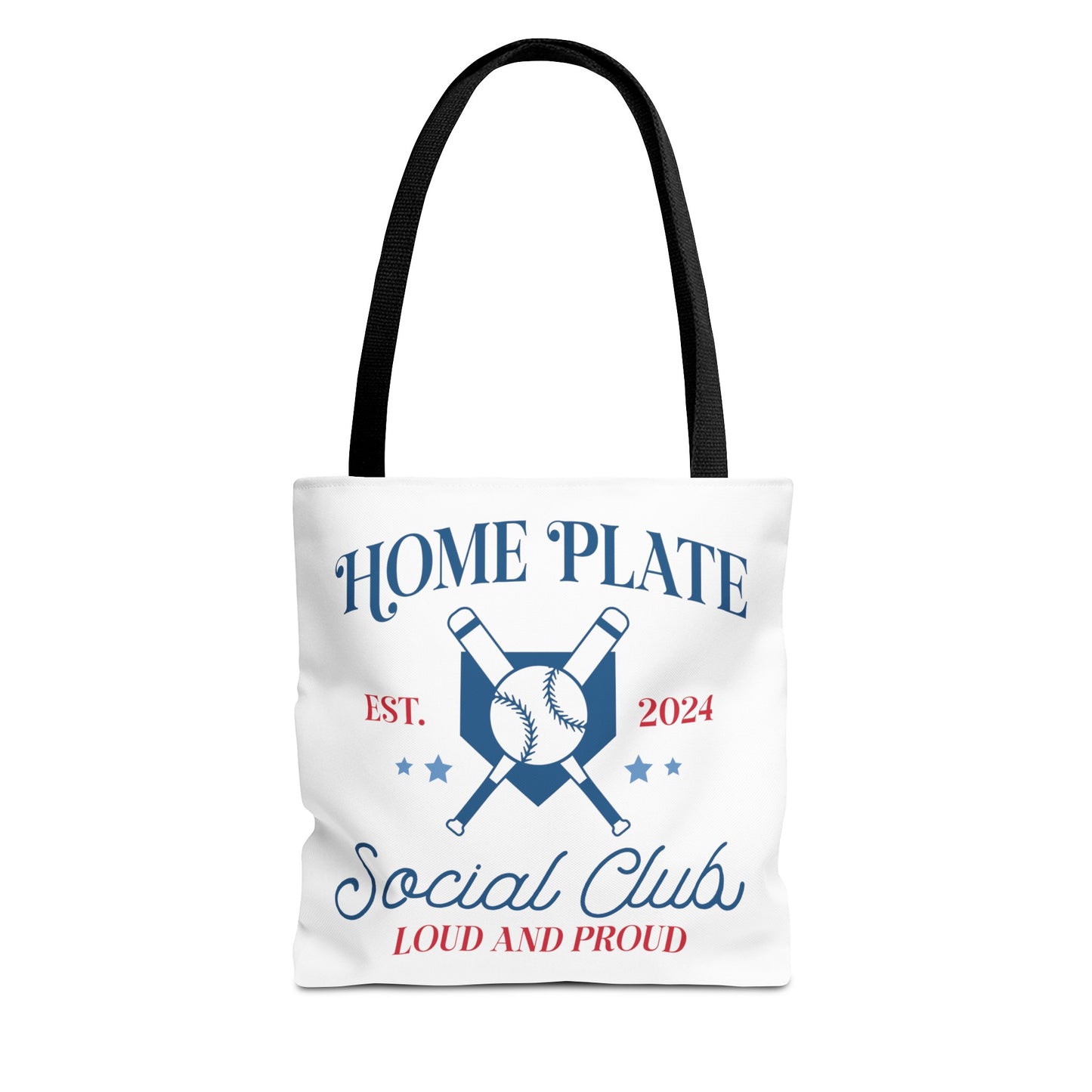 Home Plate Social Club Tote Bag (AOP)