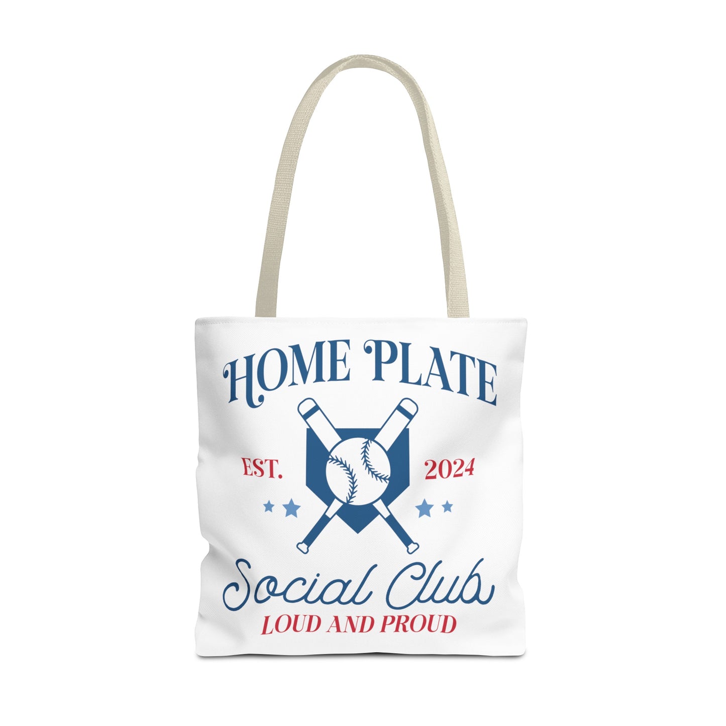 Home Plate Social Club Tote Bag (AOP)