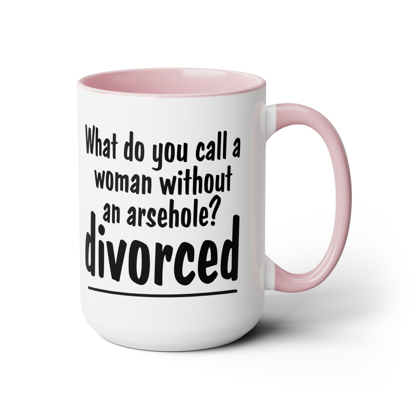 Divorced Two-Tone Coffee Mugs, 15oz