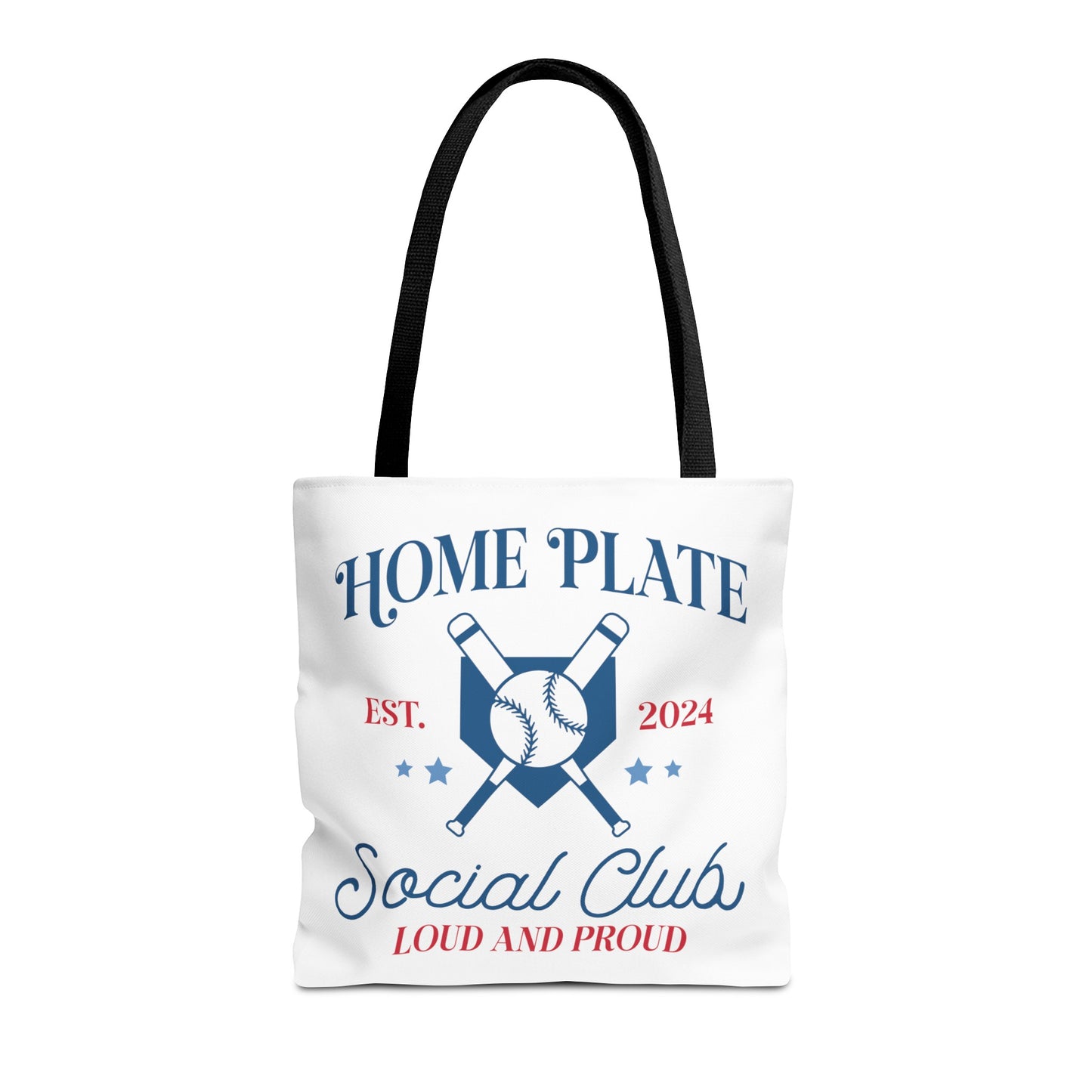 Home Plate Social Club Tote Bag (AOP)