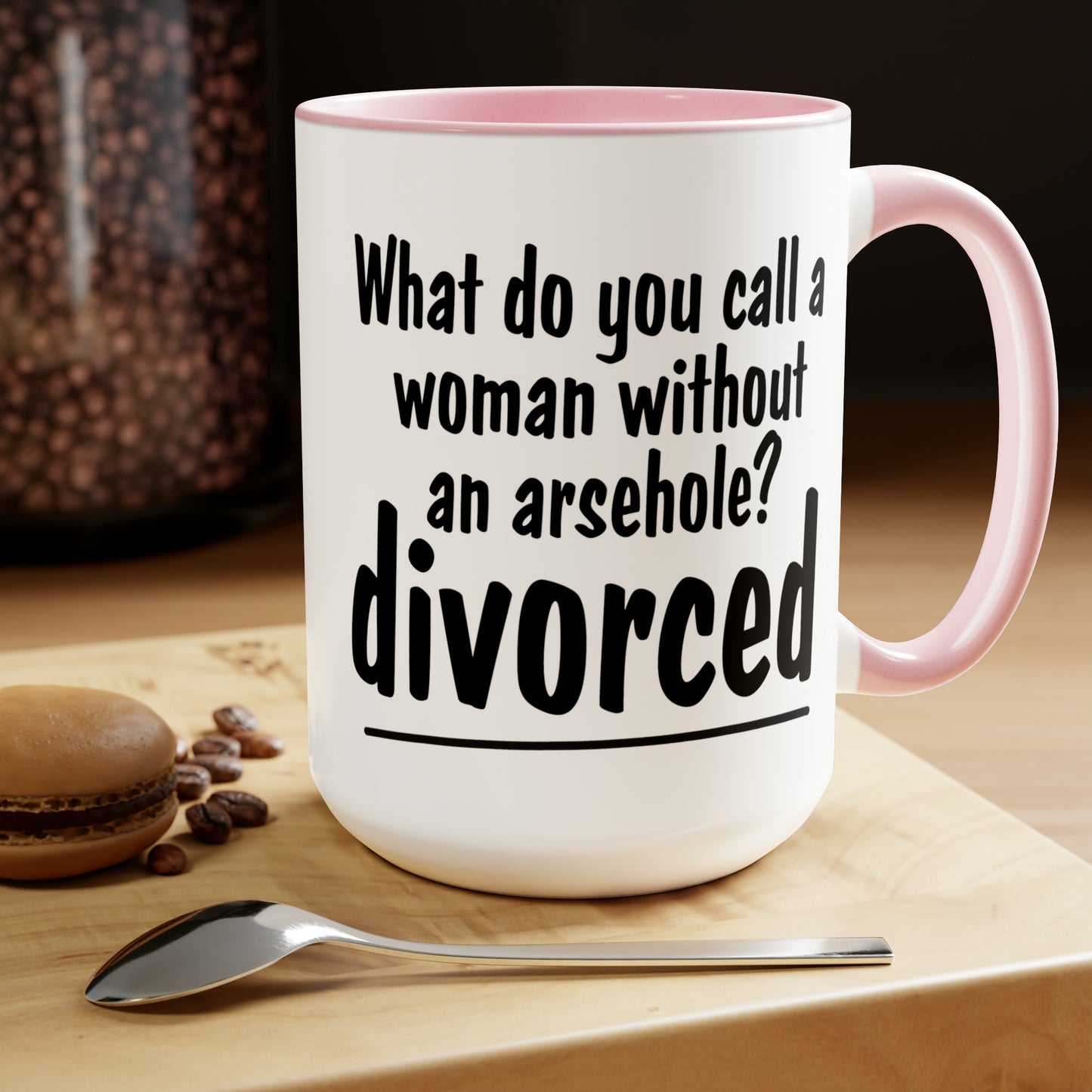 Divorced Two-Tone Coffee Mugs, 15oz