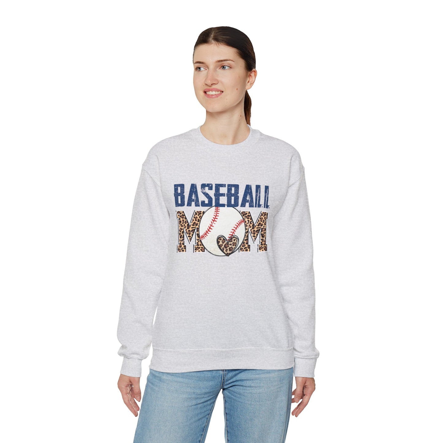 Baseball Mom Unisex Heavy Blend™ Crewneck Sweatshirt