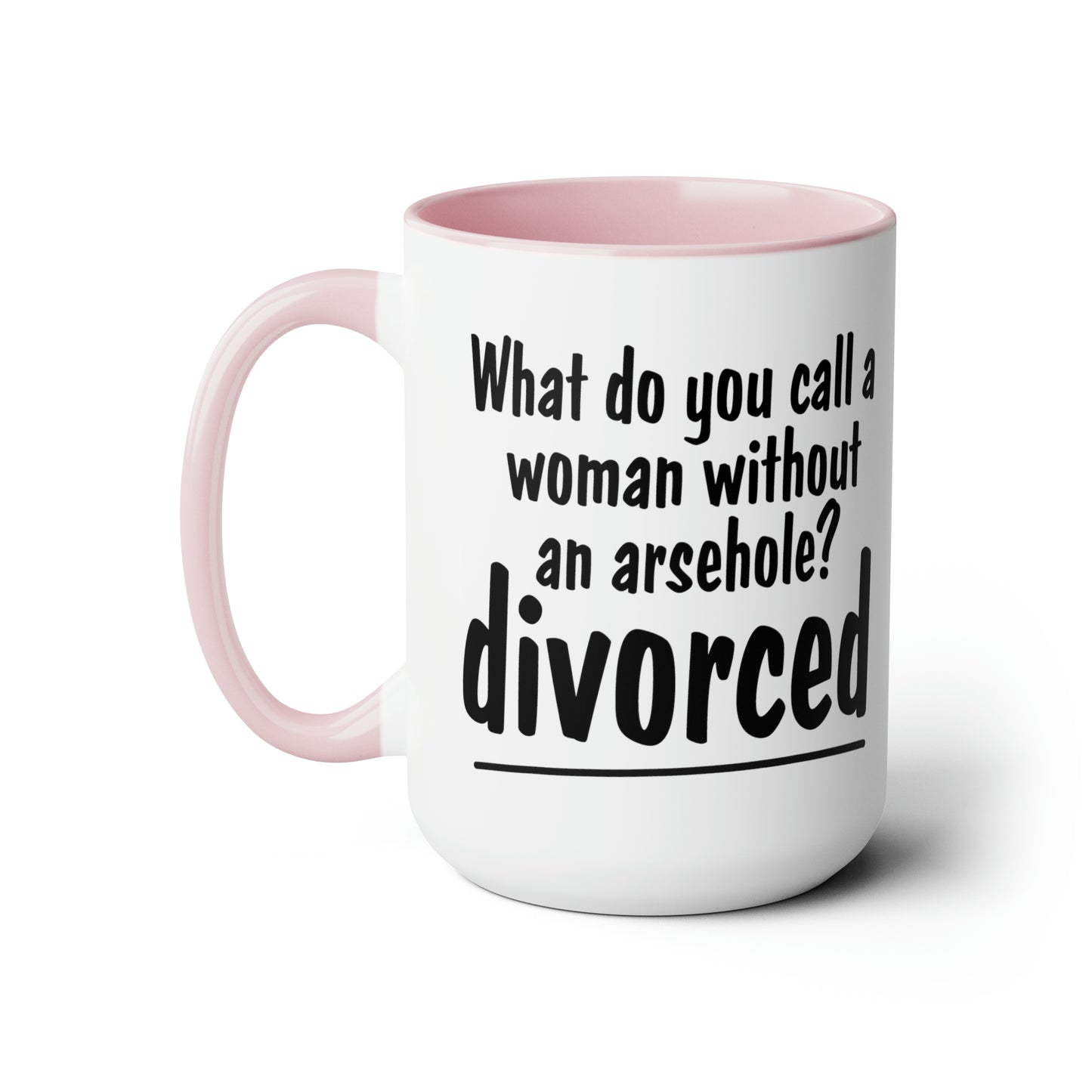 Divorced Two-Tone Coffee Mugs, 15oz