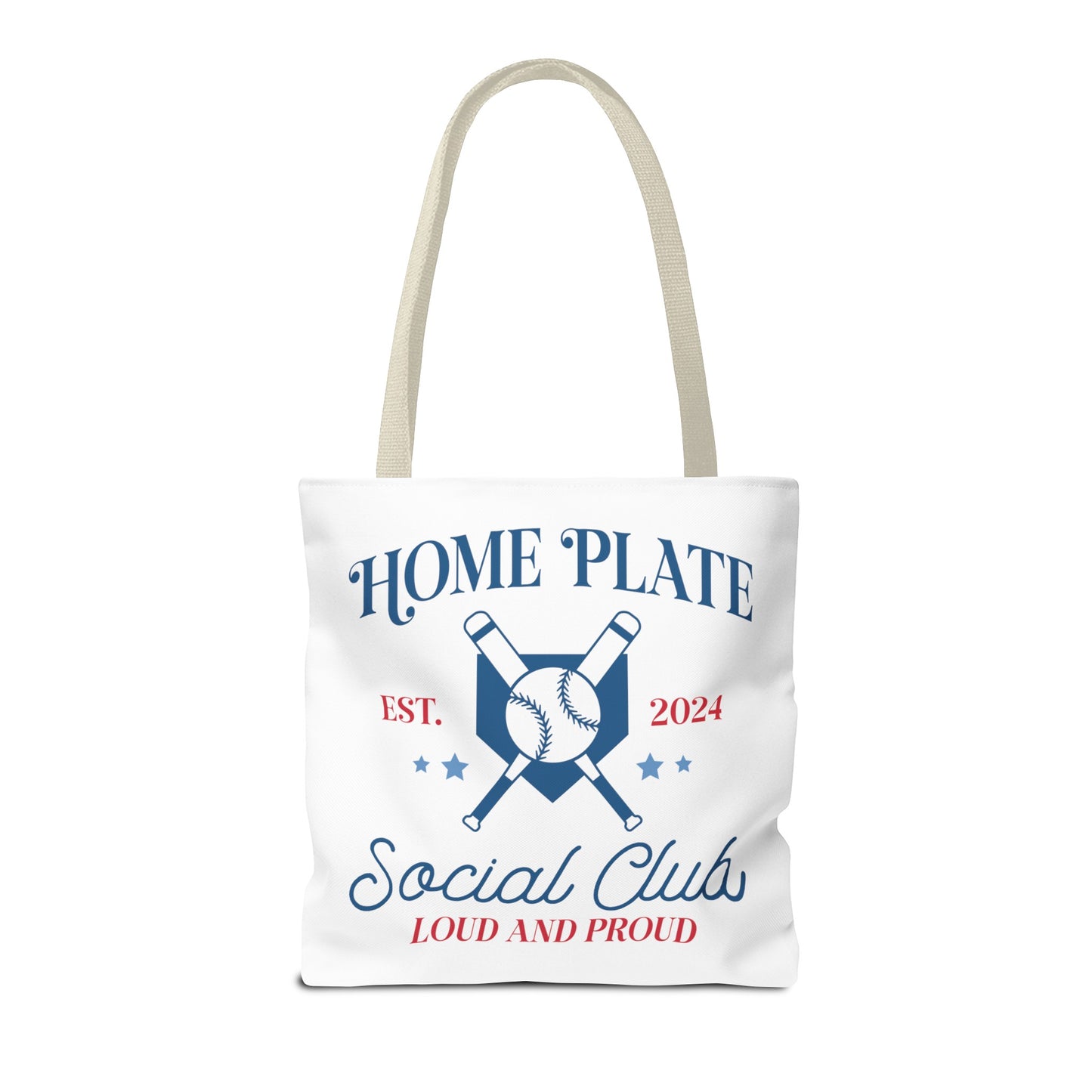 Home Plate Social Club Tote Bag (AOP)