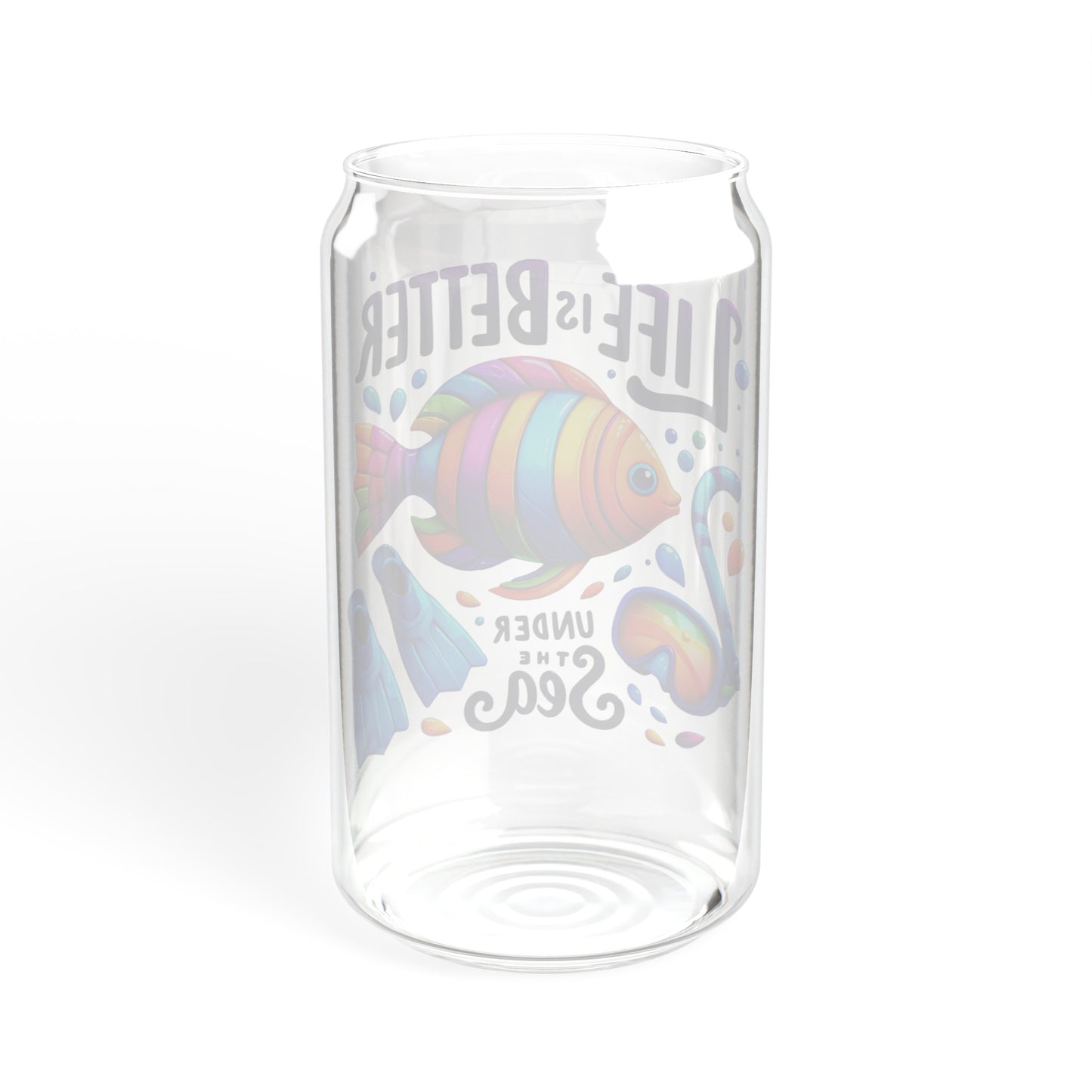 Life is Better Under The Sea Sipper Glass, 16oz