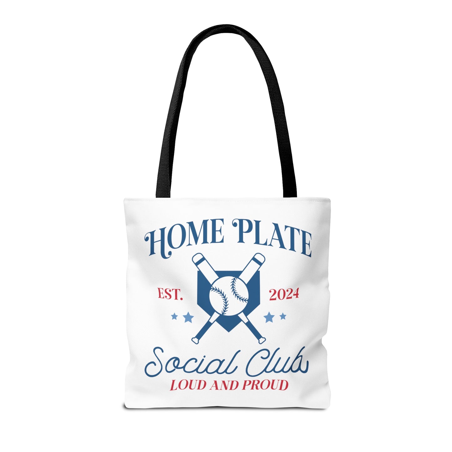 Home Plate Social Club Tote Bag (AOP)