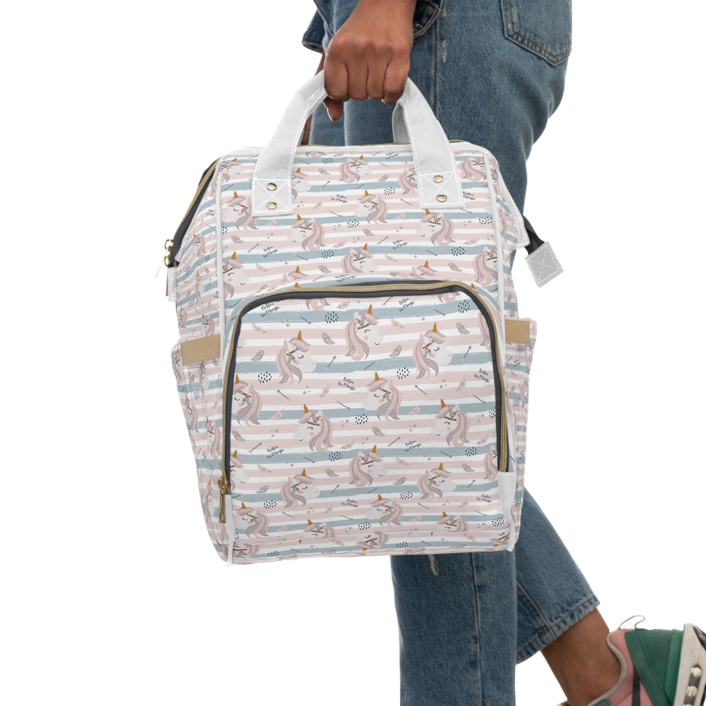 Boho Unicorn Multifunctional Diaper Backpack