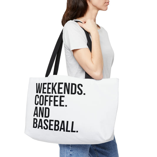 Baseball Weekender Tote Bag