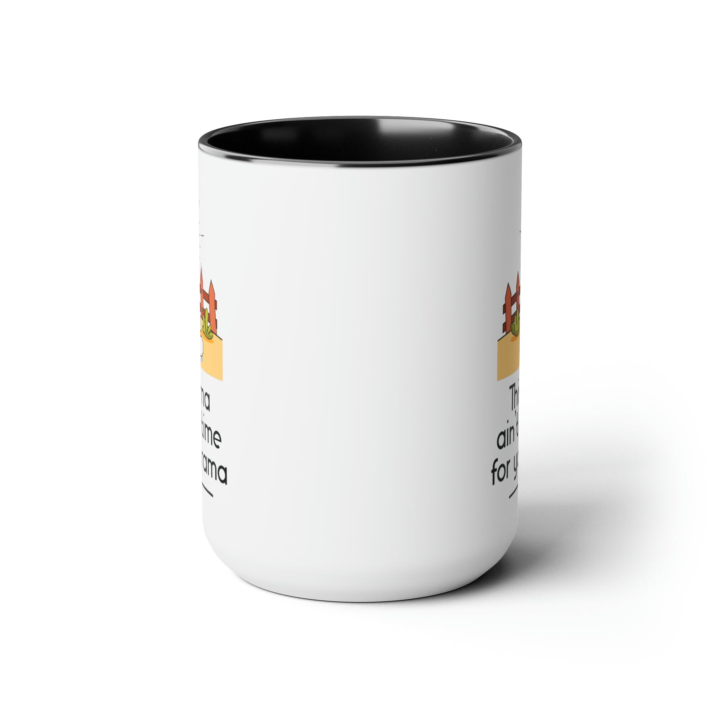 Llama Two-Tone Coffee Mugs, 15oz