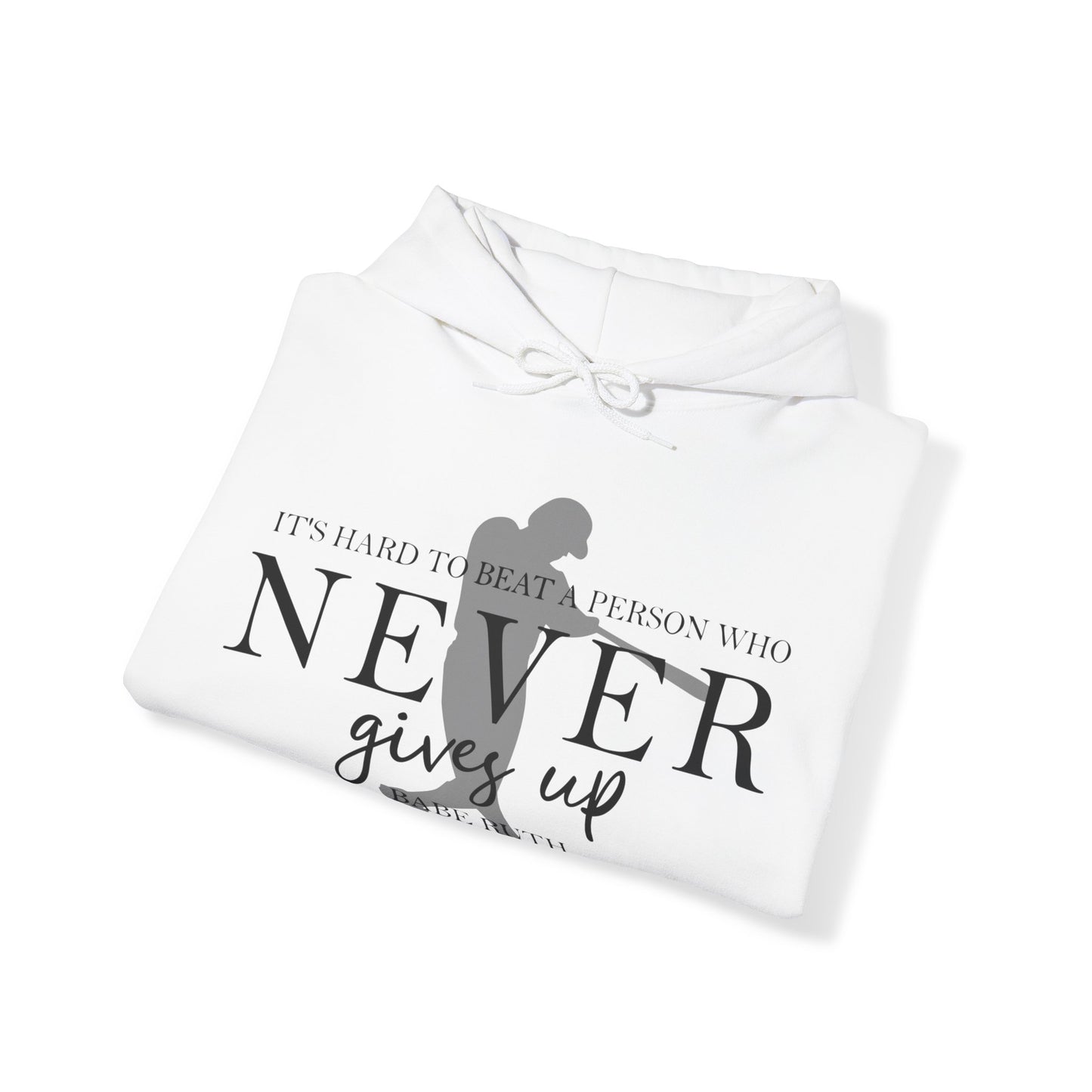 Never Give Up Unisex Heavy Blend™ Hooded Sweatshirt