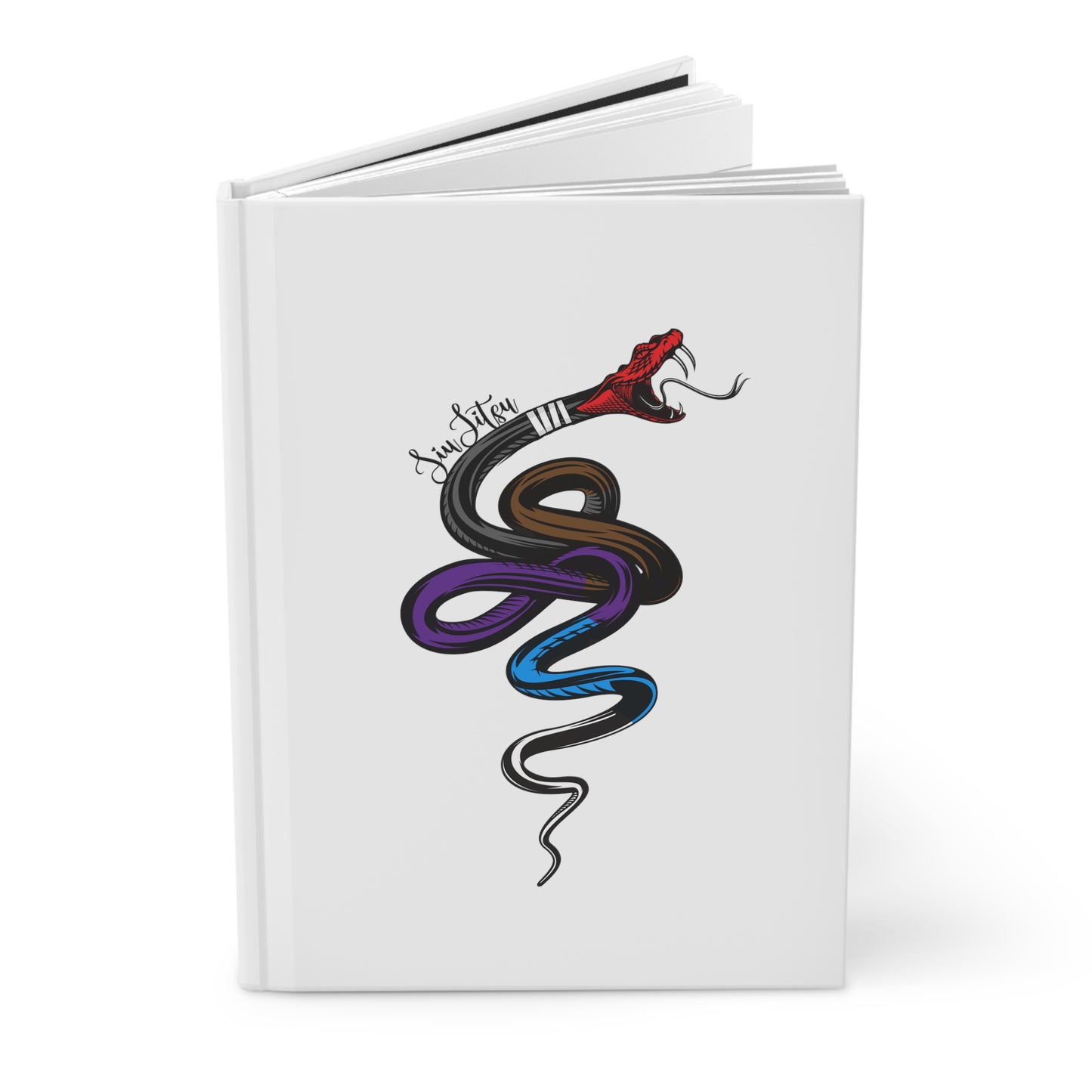 Jiu Jitsu Snake Belts Hardcover Journal Matte