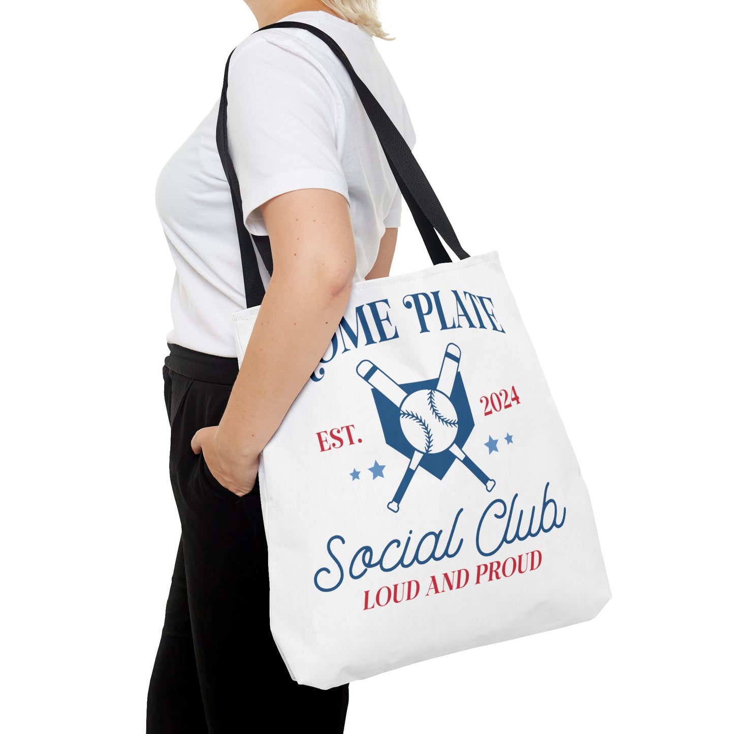 Home Plate Social Club Tote Bag (AOP)