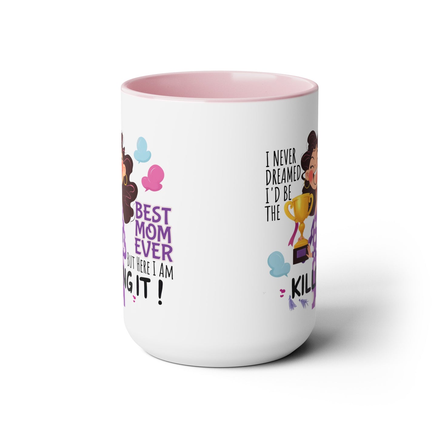 Best Mom Ever Two-Tone Coffee Mugs, 15oz