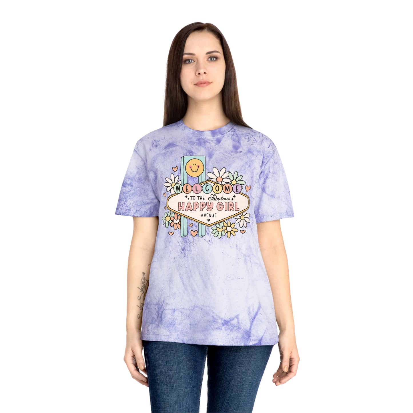 Happy Girl Unisex Color Blast T-Shirt