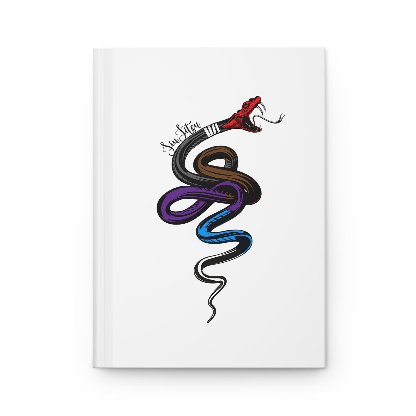 Jiu Jitsu Snake Belts Hardcover Journal Matte