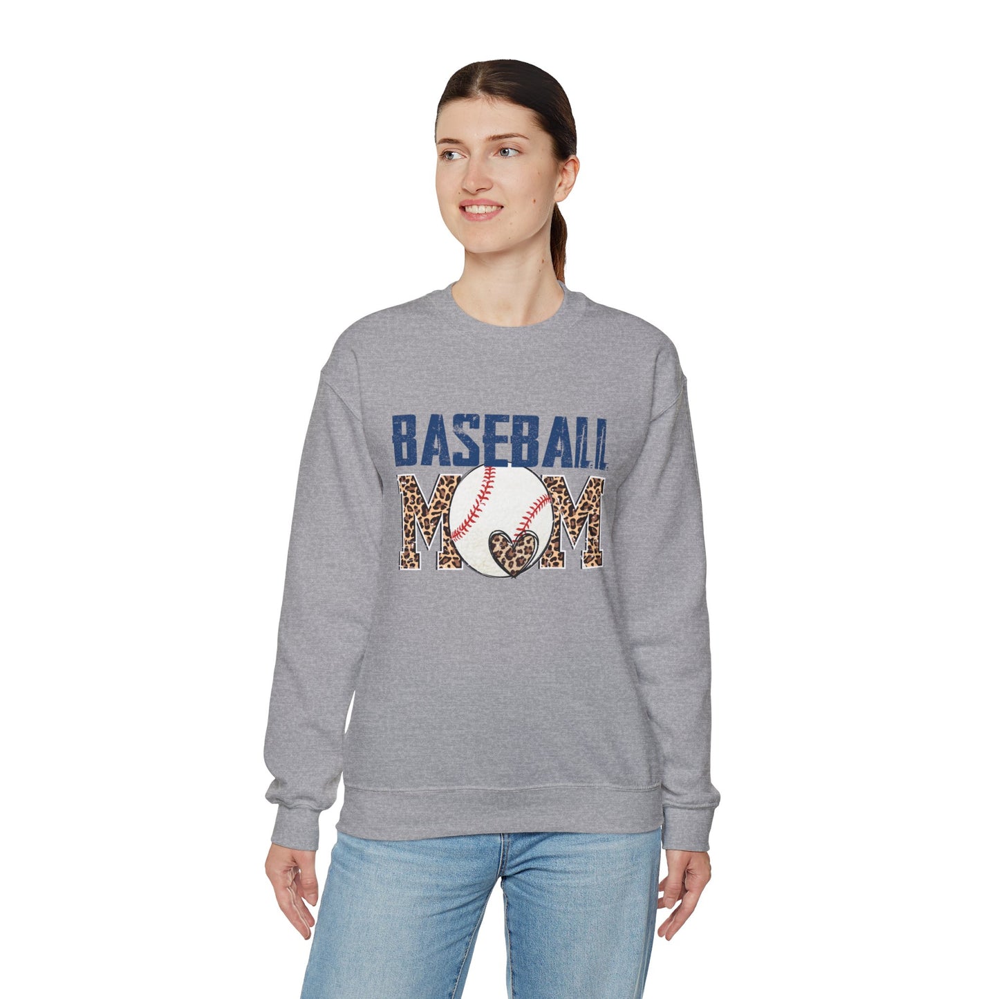 Baseball Mom Unisex Heavy Blend™ Crewneck Sweatshirt