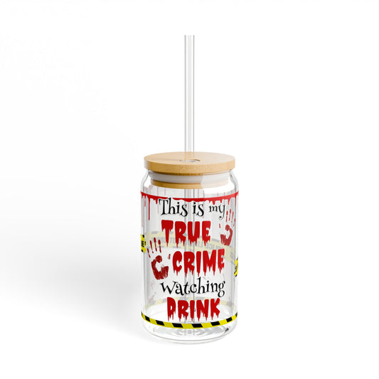 True Crime Sipper Glass, 16oz