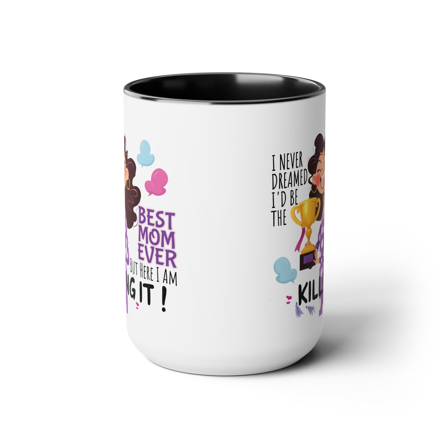 Best Mom Ever Two-Tone Coffee Mugs, 15oz