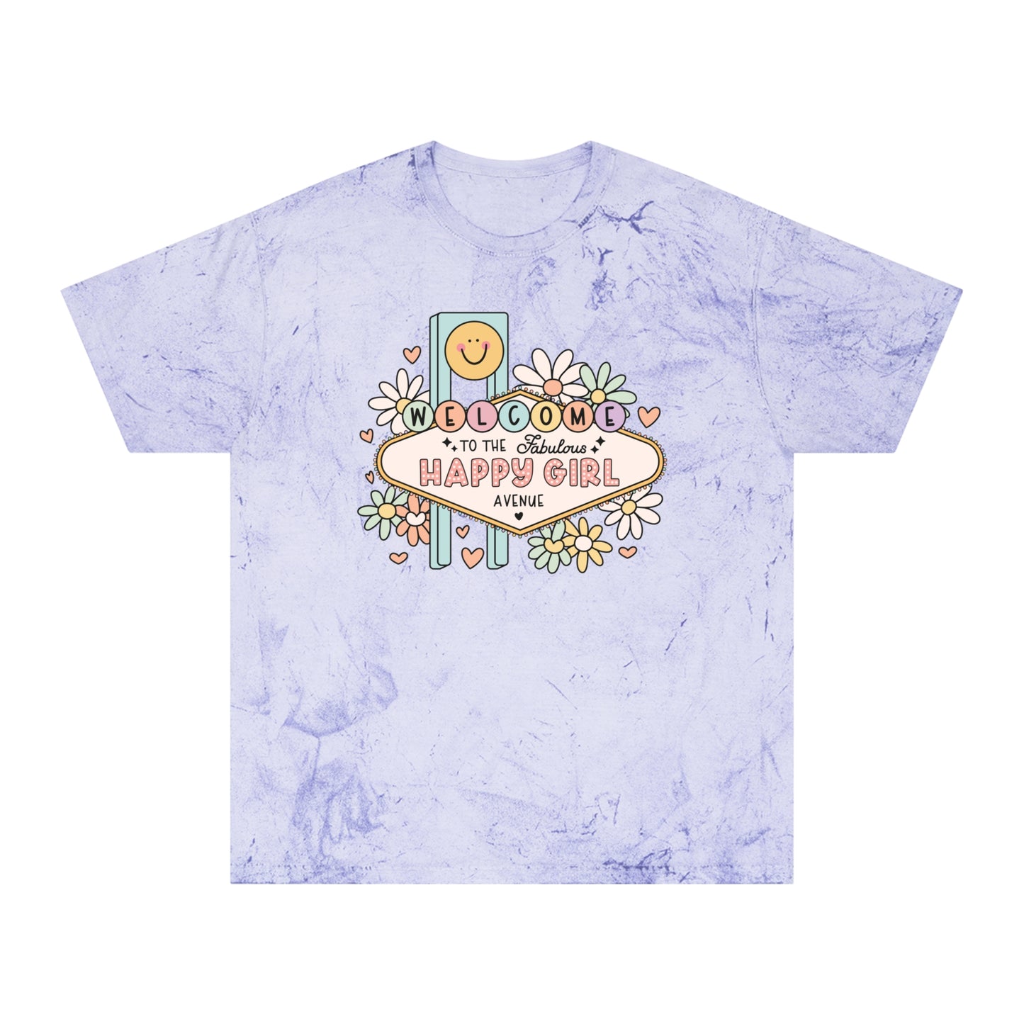 Happy Girl Unisex Color Blast T-Shirt